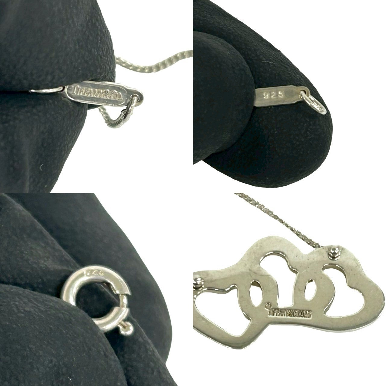 TIFFANY&Co. ティファニー (Vintage) トリプル ハート ネックレス 3