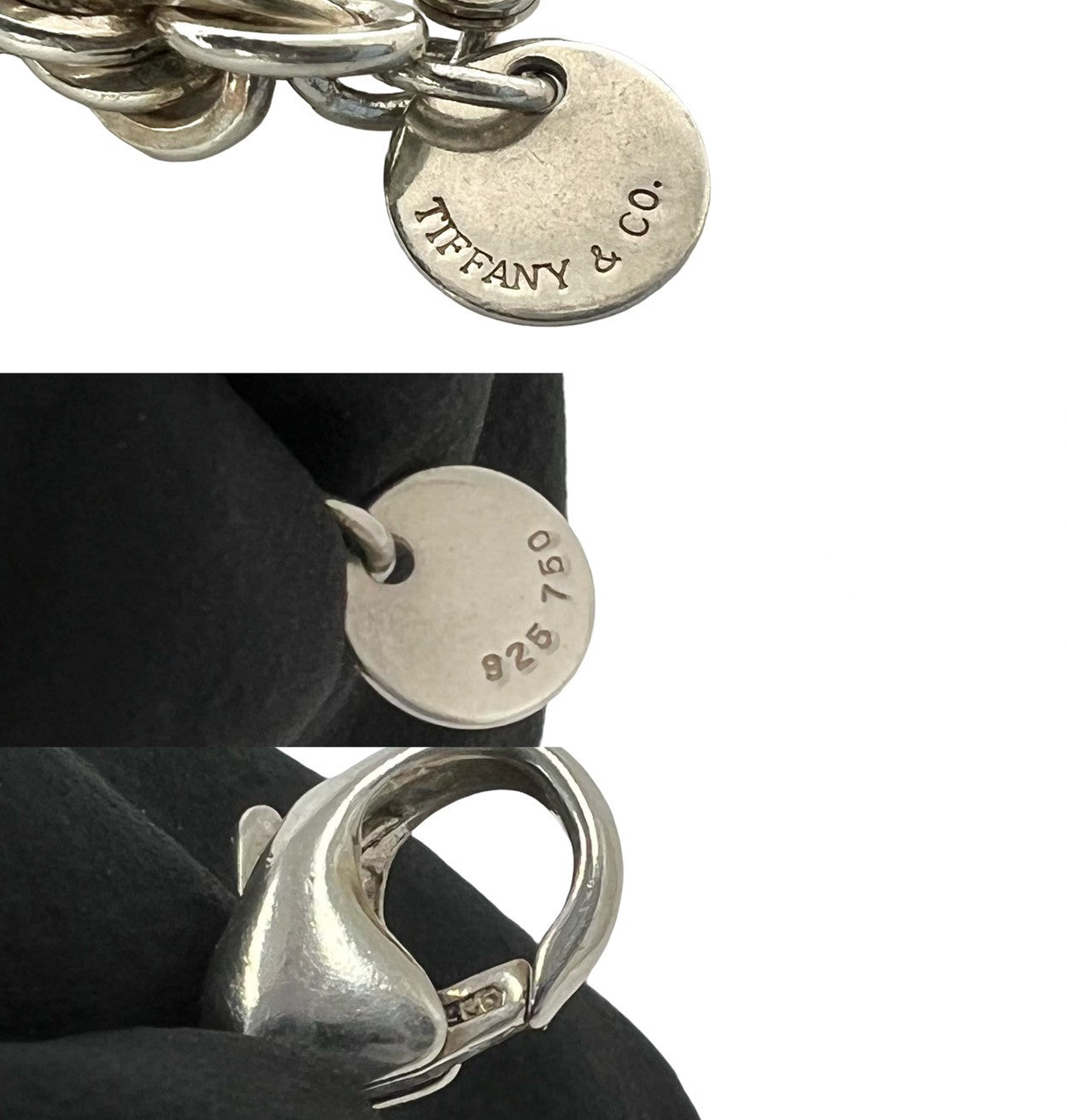 TIFFANY&Co. ティファニー (Vintage) ツイストロープ ブレスレット シルバー925 K18 750YG 3