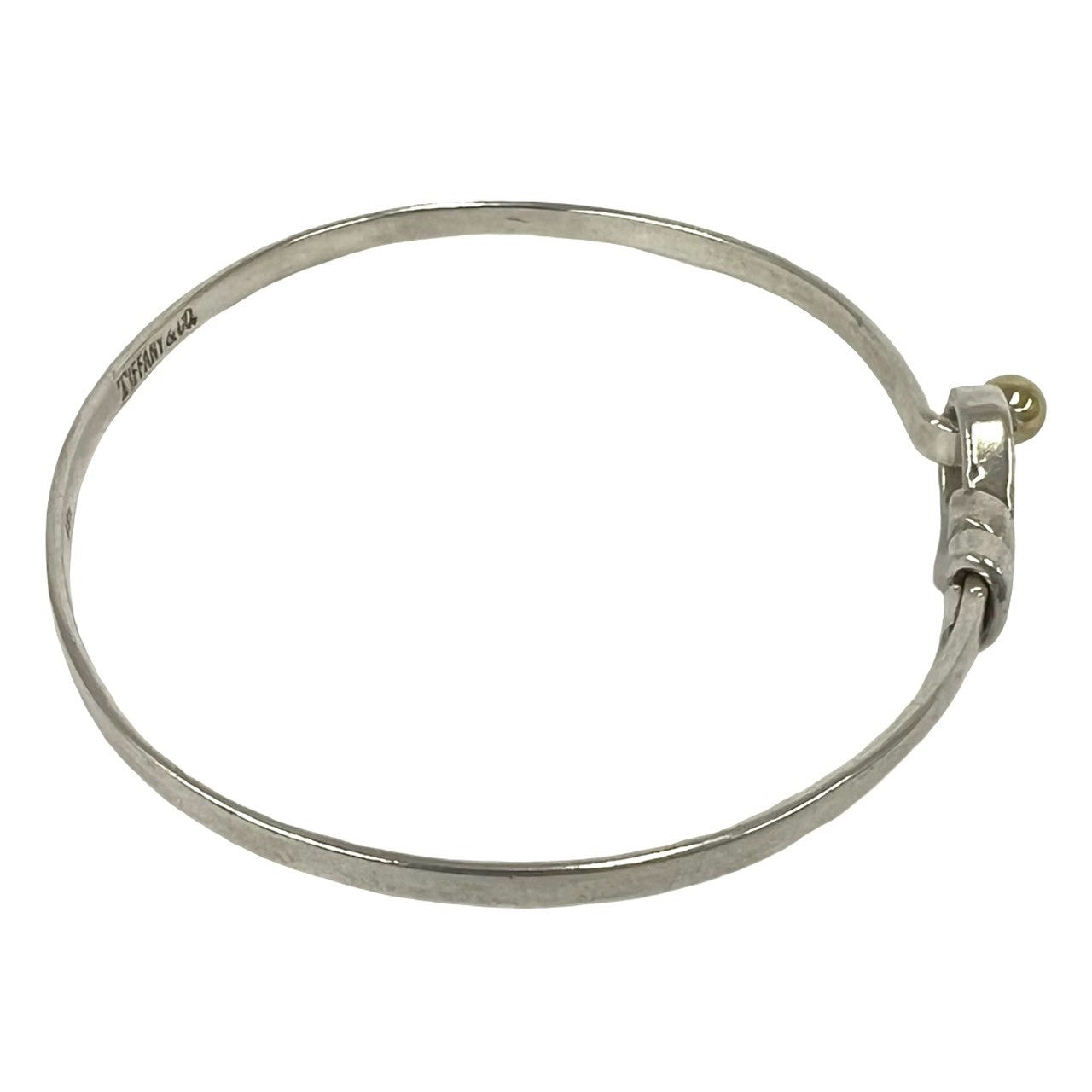 TIFFANY&Co. ティファニー (Vintage) フック&アイ バングル 925 K18 750YG 5