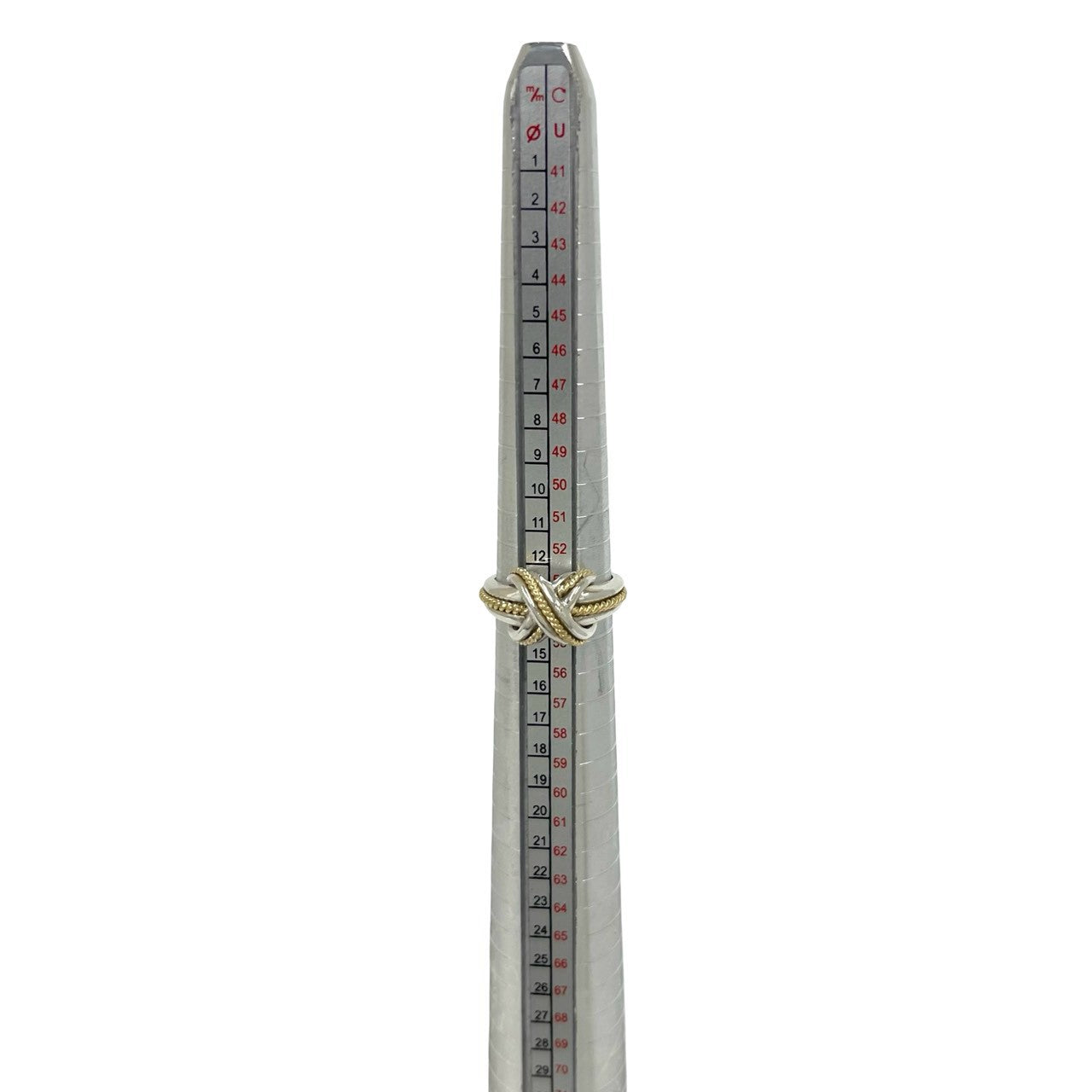 TIFFANY&Co. ティファニー (Vintage) シグネチャークロス リング 指輪 13号 925 K18 750 YG 7