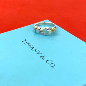 TIFFANY&Co. ティファニー (Vintage) フック&アイ リング 925 K18 750YG 指輪