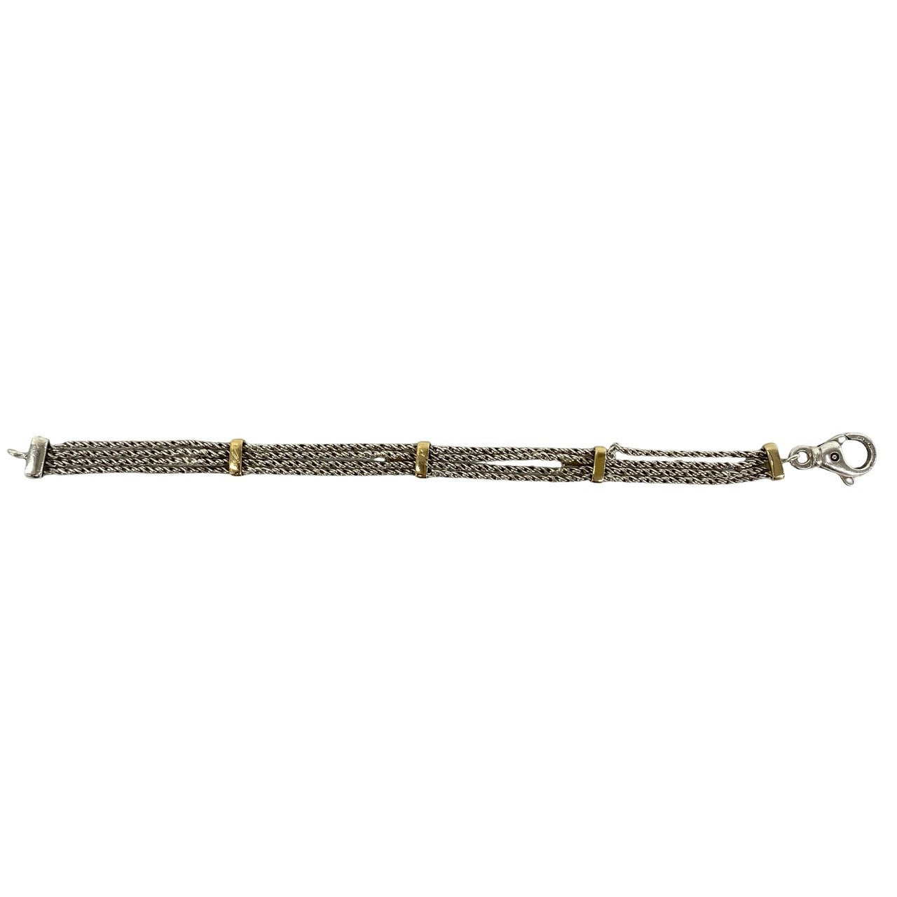 TIFFANY&Co. ティファニー (Vintage) Tロープ ブレスレット 925 K18 750YG 6