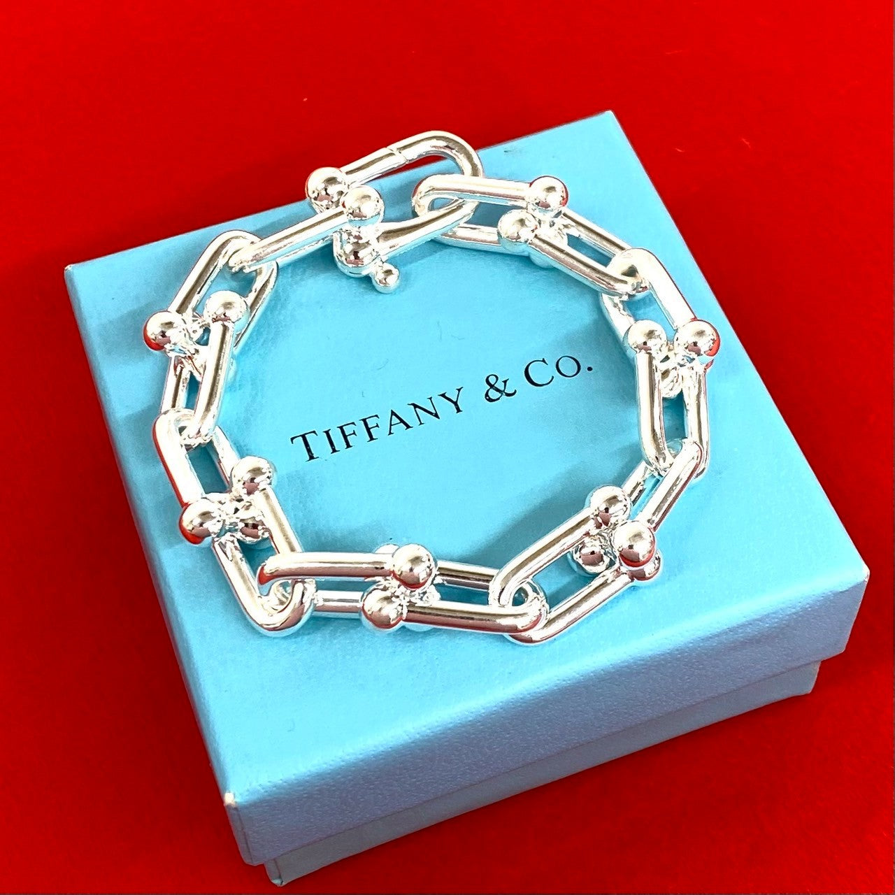 TIFFANY&Co. ティファニー ハードウェア ラージリンク ブレスレット
