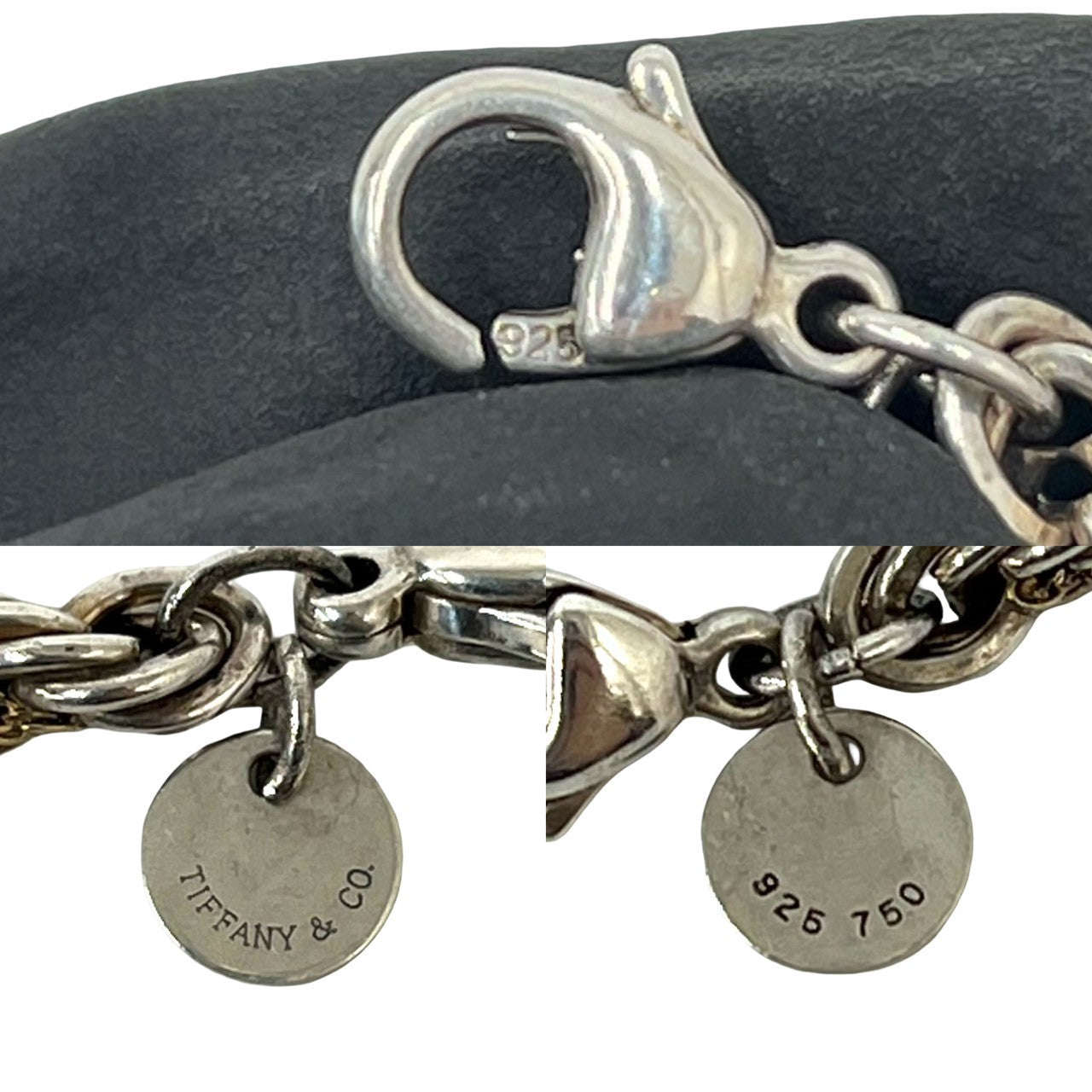 TIFFANY&Co. ティファニー ツイストロープ ブレスレット 925 K18 750YG 3