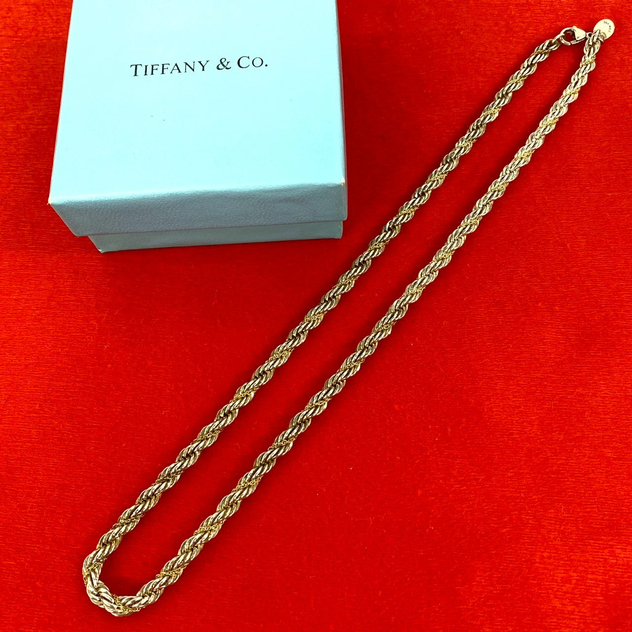 TIFFANY&Co. ティファニー (Vintage) ツイストロープ ネックレス 925 K18 750YG