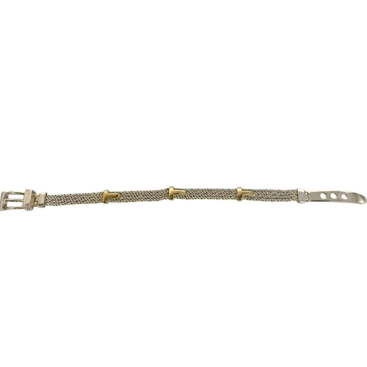 TIFFANY&Co. ティファニー (Vintage) Tサンチュール ブレスレット 925 K18 750YG 5