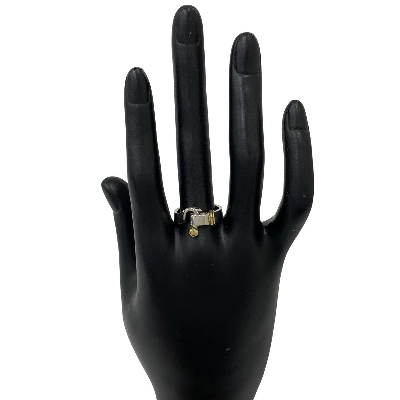 TIFFANY&Co. ティファニー (Vintage) フック&アイ ラブノット リング 指輪 8号 925 K18 750YG 2