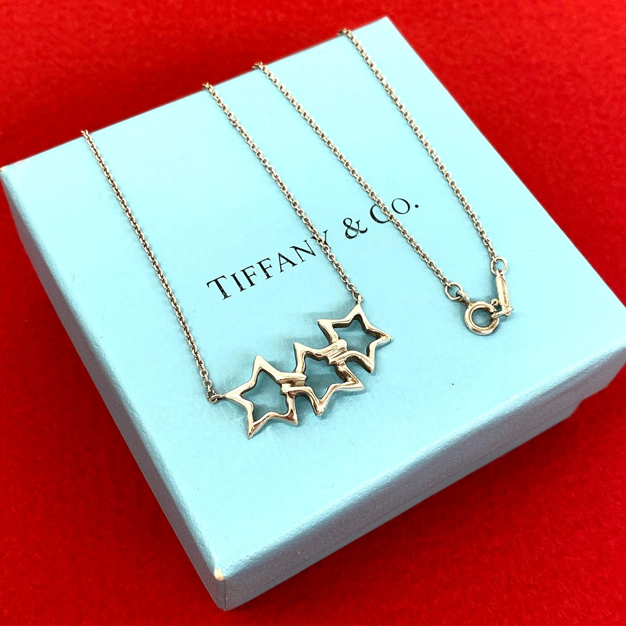 TIFFANY&Co. ティファニー (Vintage) トリプルスター ネックレス