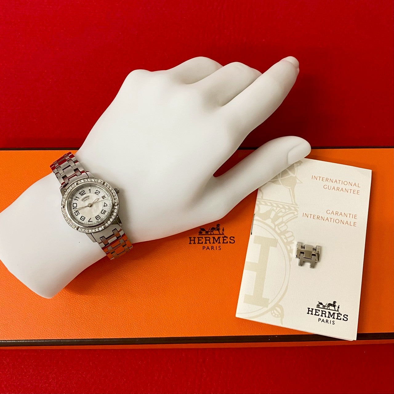 HERMES クリッパー ダイヤベゼル