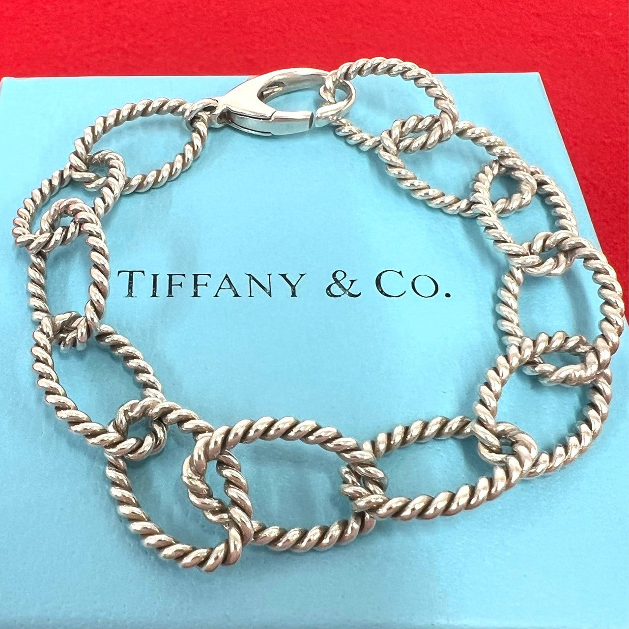 TIFFANY&Co. ティファニー (Vintage) オーバルリンク ツイスト ブレスレット
