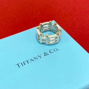 TIFFANY&Co. ティファニー (Vintage) ゲートリング 指輪 925 K18 750 YG