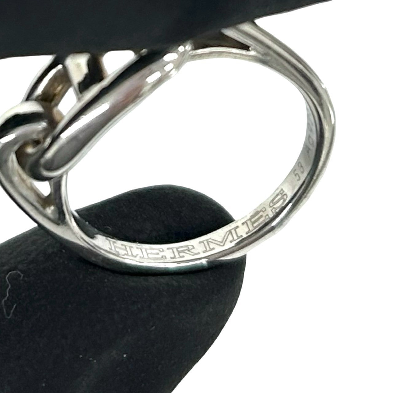 HERMES エルメス シェーヌダンクル リング 指輪 12号 表記サイズ #53 3