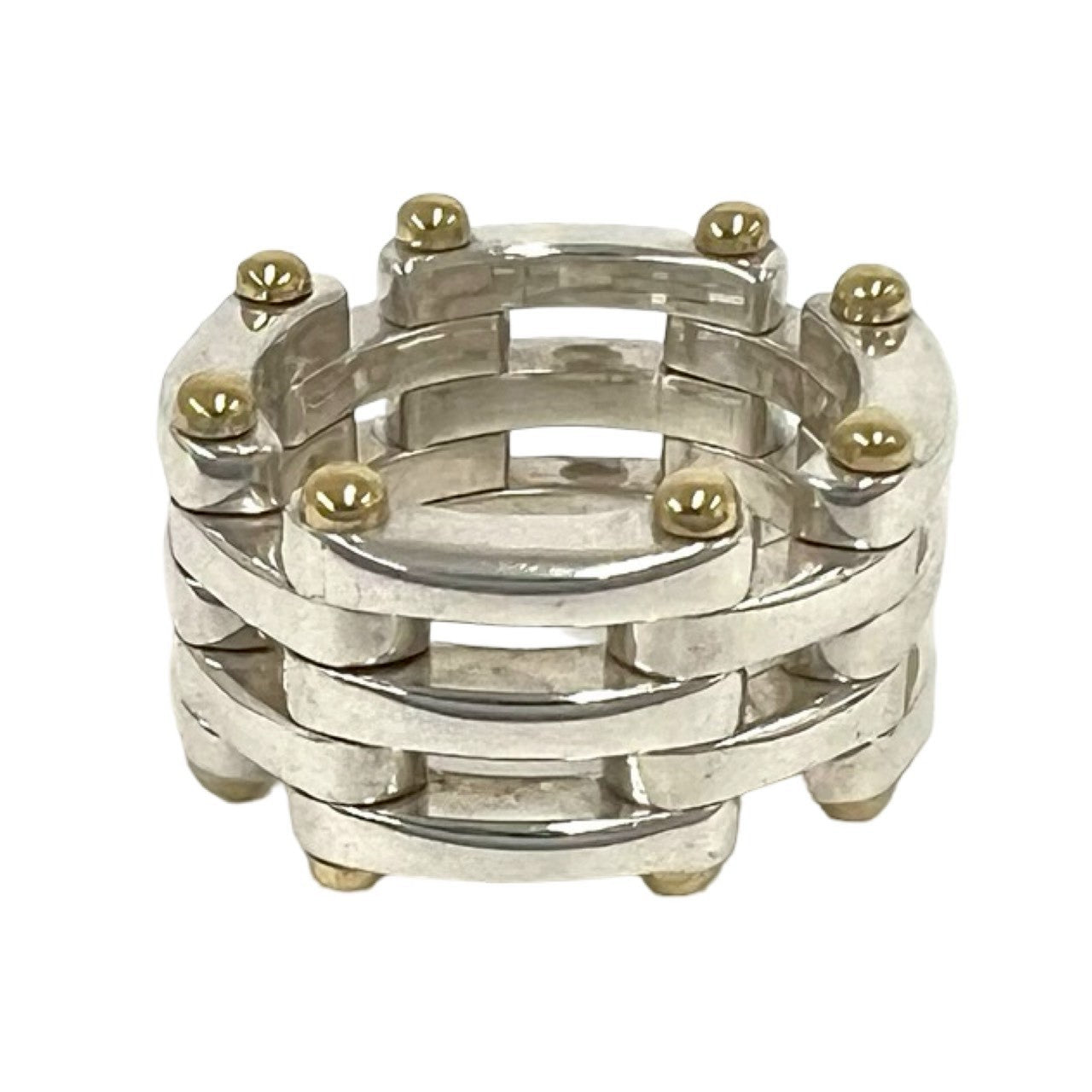 TIFFANY&Co. ティファニー ゲート リング 925 K18 750YG 指輪 6