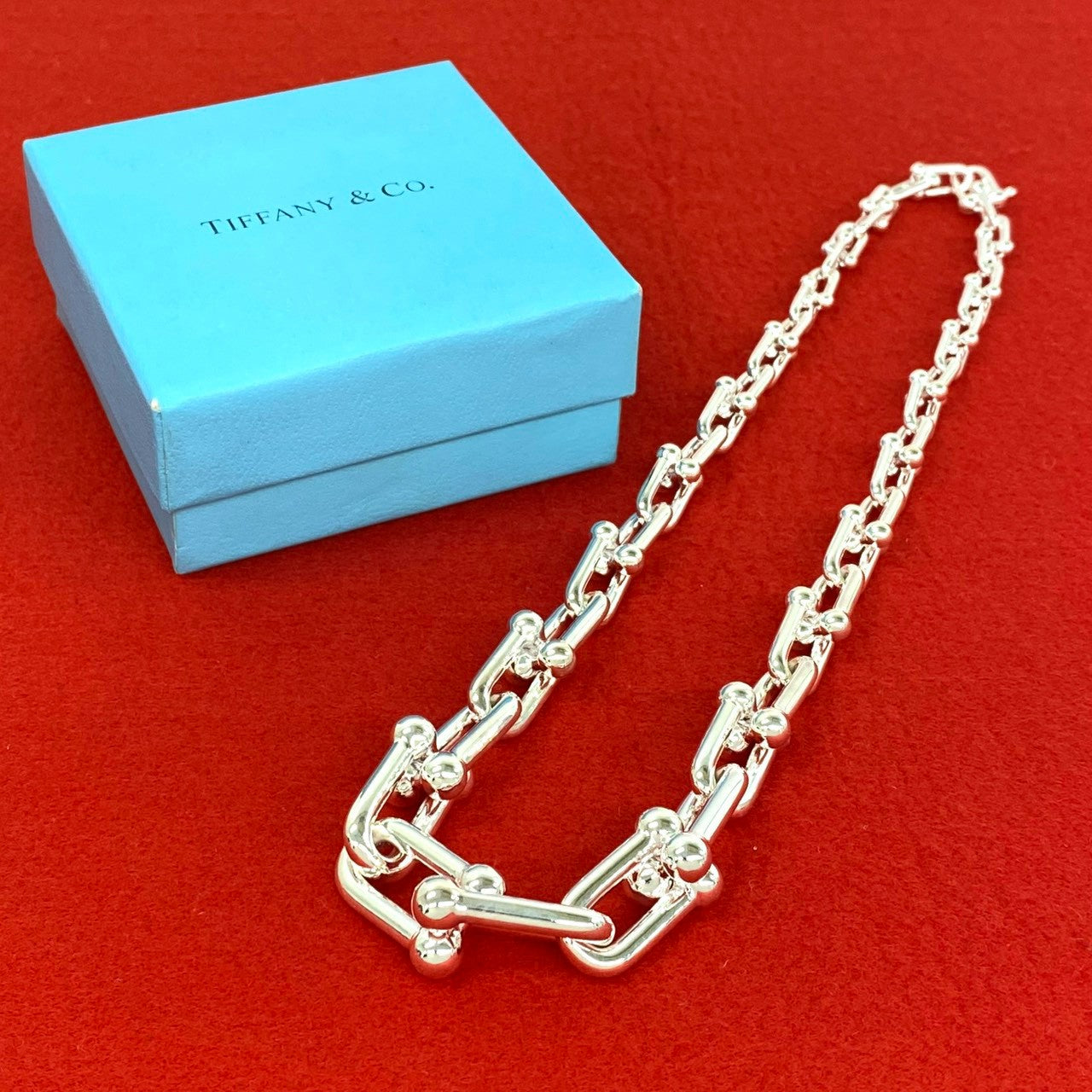 TIFFANY&Co. ティファニー ハードウェア グラジュエイテッド リンク ネックレス