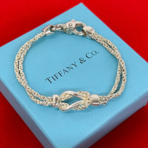 TIFFANY&Co. ティファニー (Vintage) ダブルロープ センターノット ブレスレット