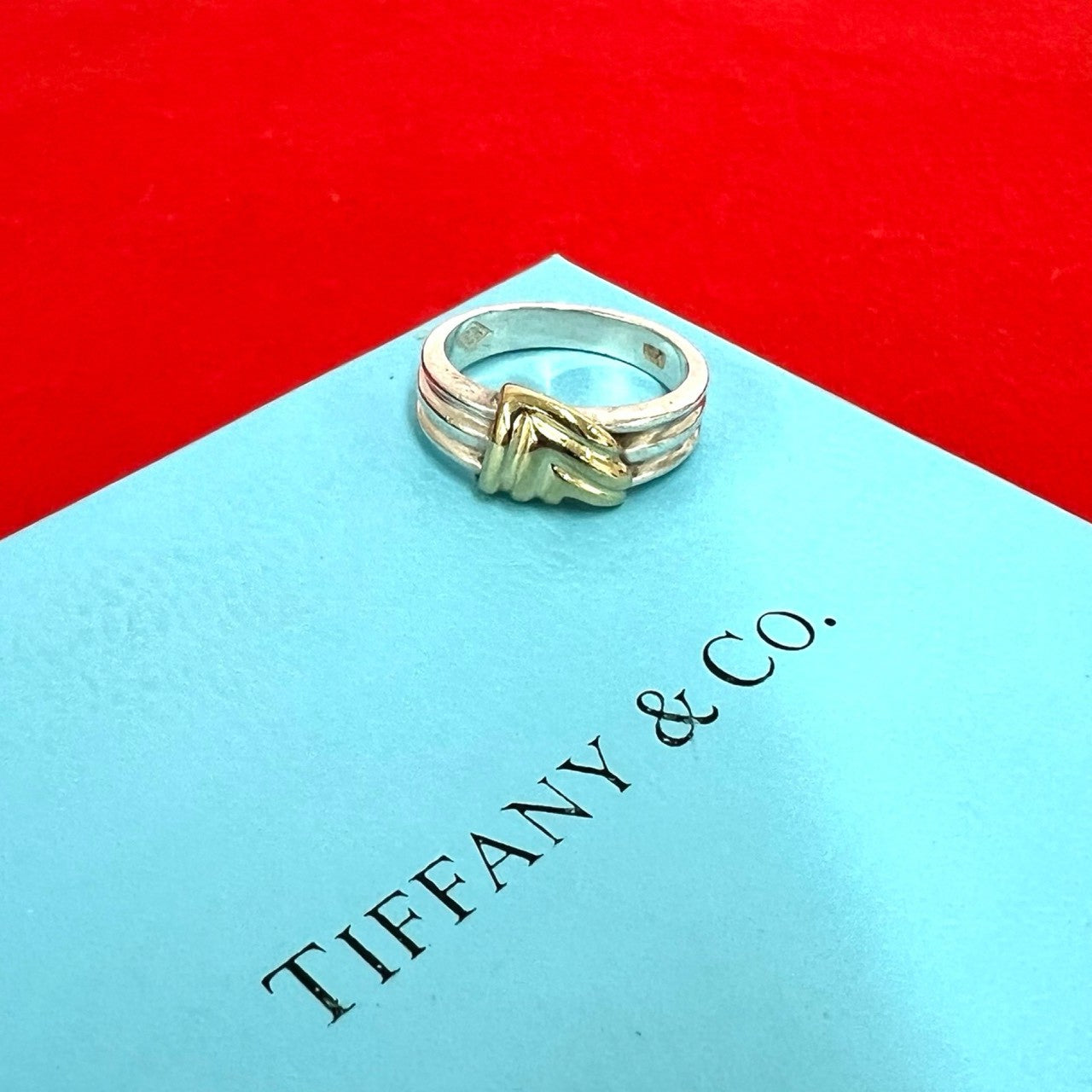 TIFFANY&Co. ティファニー (Vintage) シグネチャー リング 925 K18 750YG 指輪