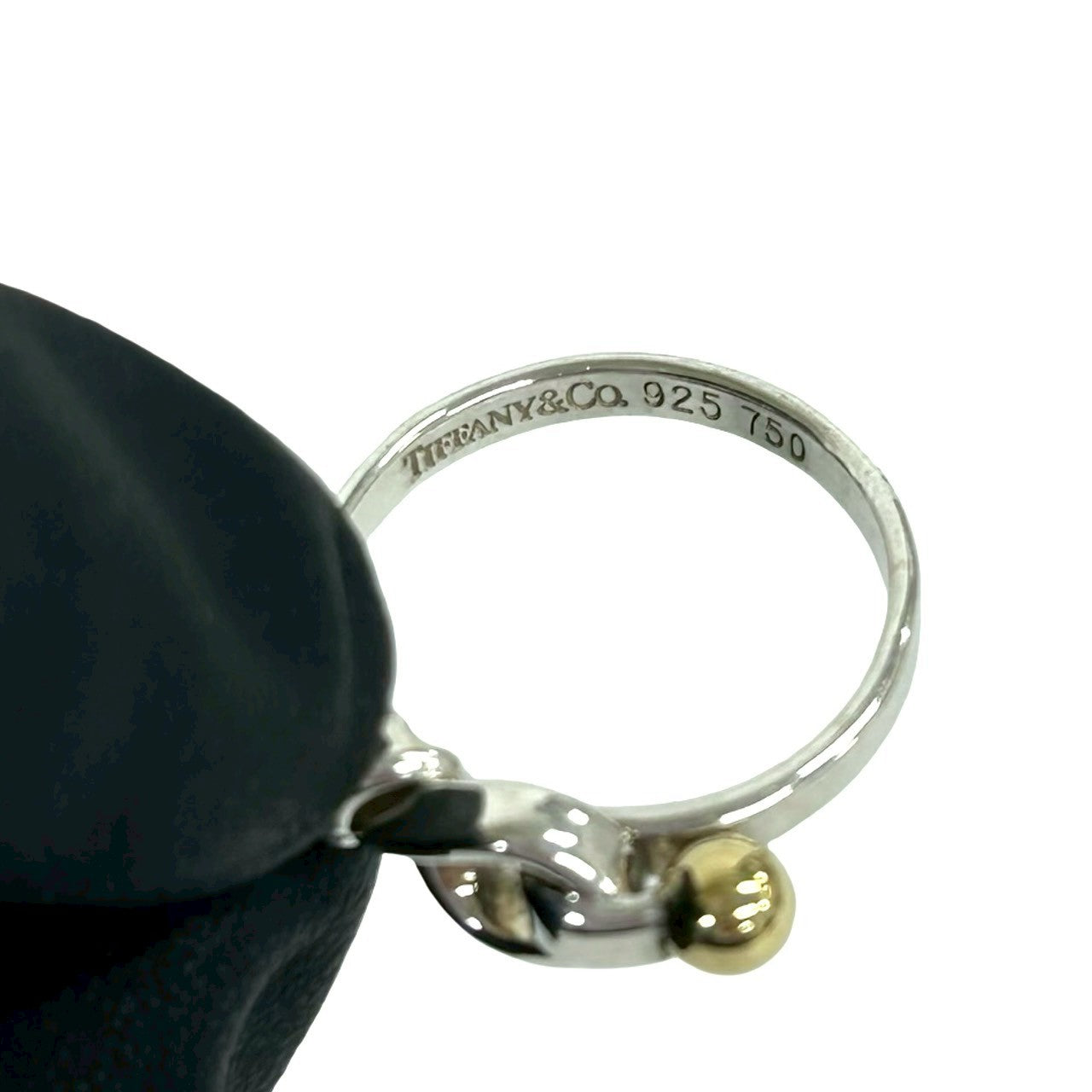 TIFFANY&Co. ティファニー (Vintage) フック&アイ ラブノット リング 指輪 925 K18 750YG 3