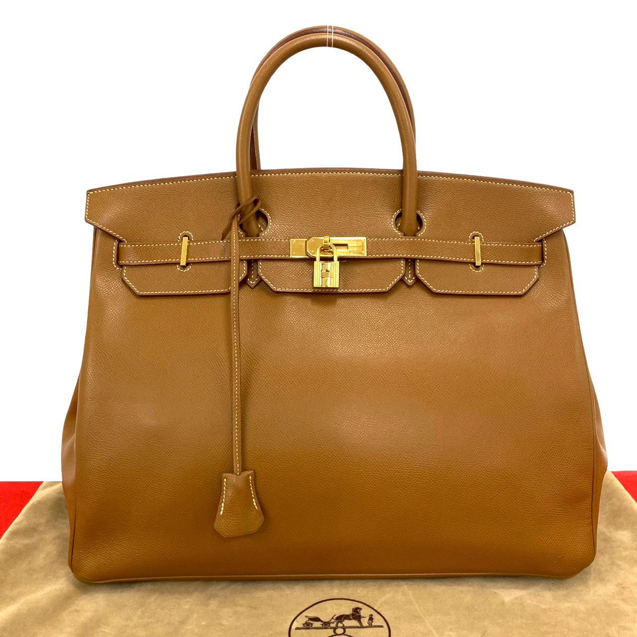 HERMES エルメス バーキン 40 ハンドバッグ クシュベル