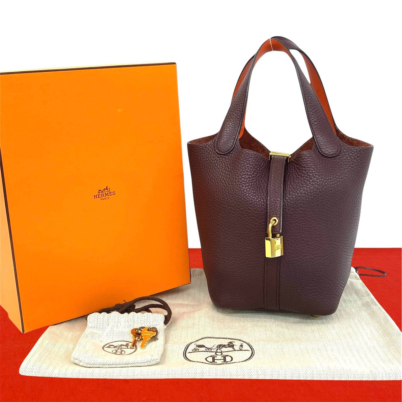 HERMES エルメス ピコタン ロック PM ハンドバッグ トリヨンクレマンス スイフト