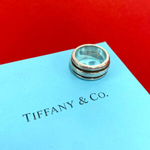TIFFANY&Co. ティファニー (Vintage) グルーブド ダブルライン リング 指輪