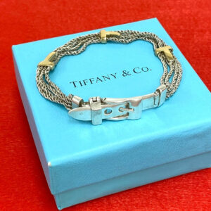TIFFANY&Co. ティファニー (Vintage) Tロープ ブレスレット 925 K18 750YG