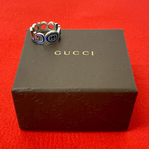 GUCCI インターロッキング G エナメル リング