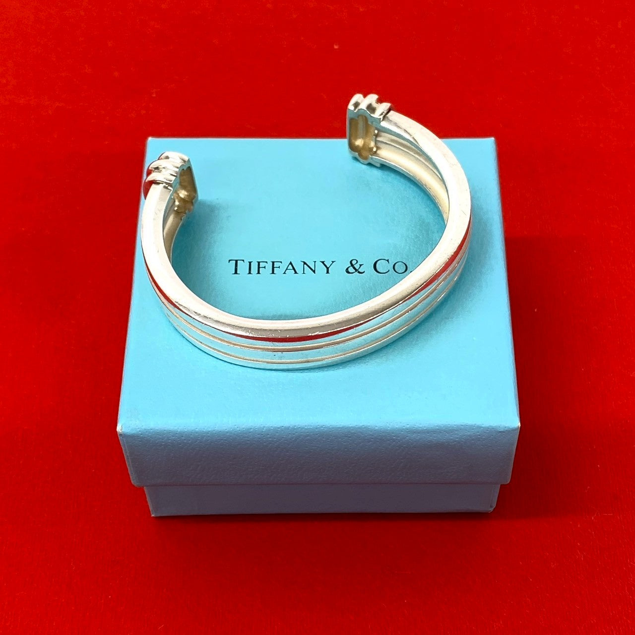 TIFFANY&Co. ティファニー (Vintage) グルーブ ド カフ バングル