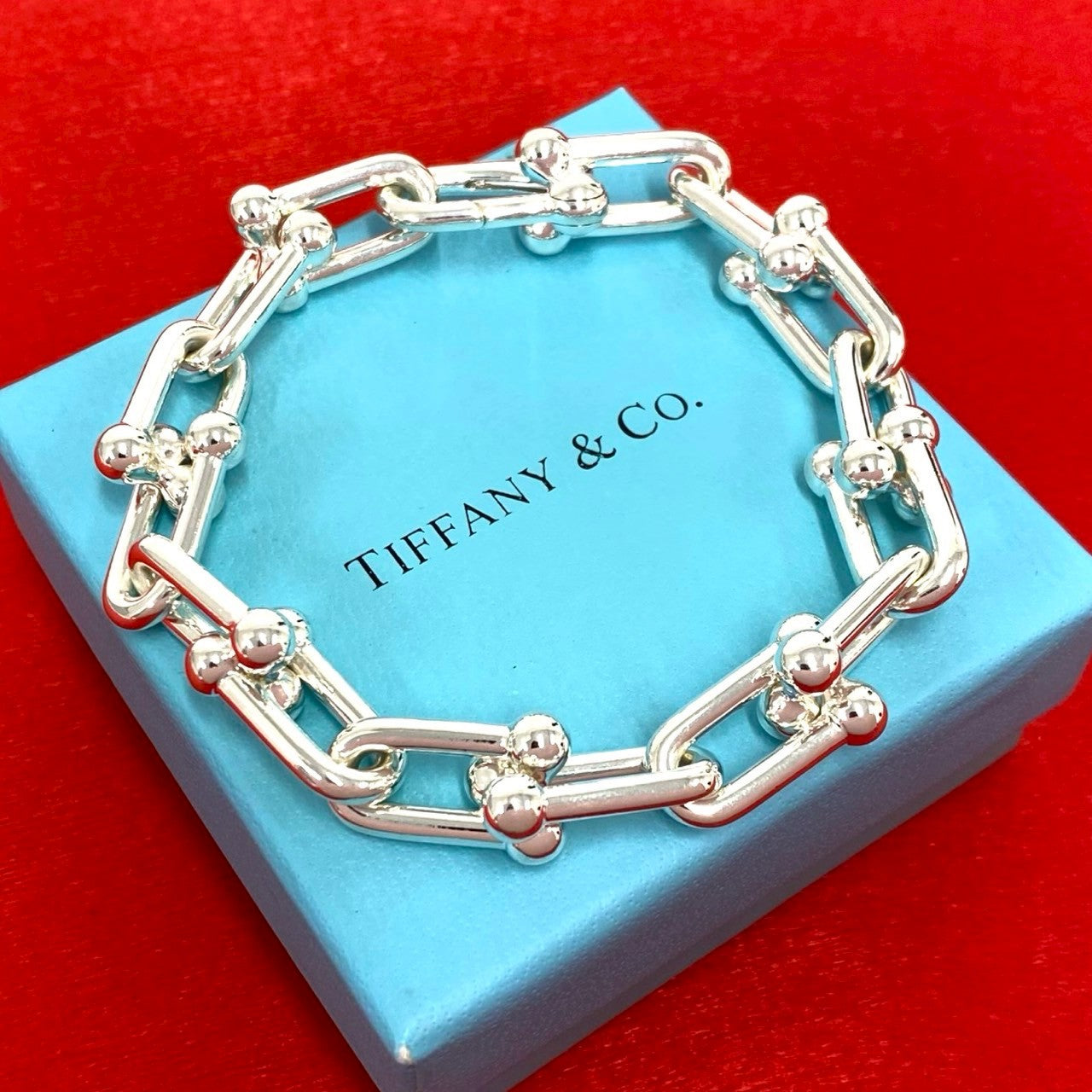 TIFFANY&Co. ティファニー ハードウェア ラージリンク ブレスレット
