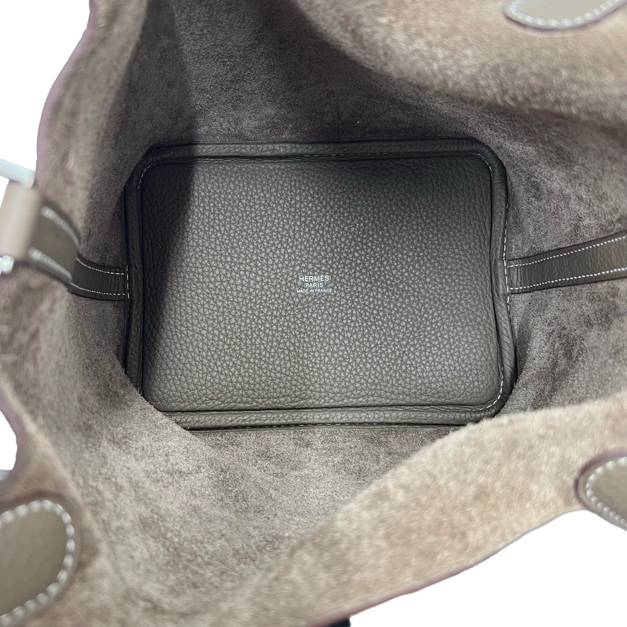 HERMES エルメス ピコタンロック PM エトゥープ ハンドバッグ トリヨンクレマンス 9