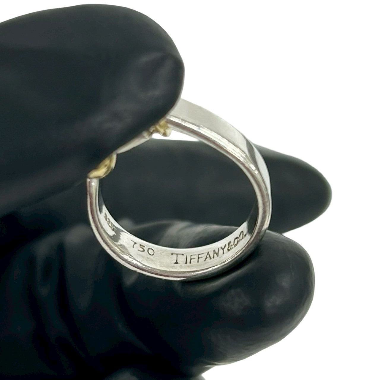 TIFFANY&Co. ティファニー (Vintage) フック&アイ リング 925 K18 750YG 指輪 4