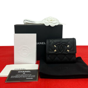 CHANEL シャネル CCフィリグリー 三つ折り財布