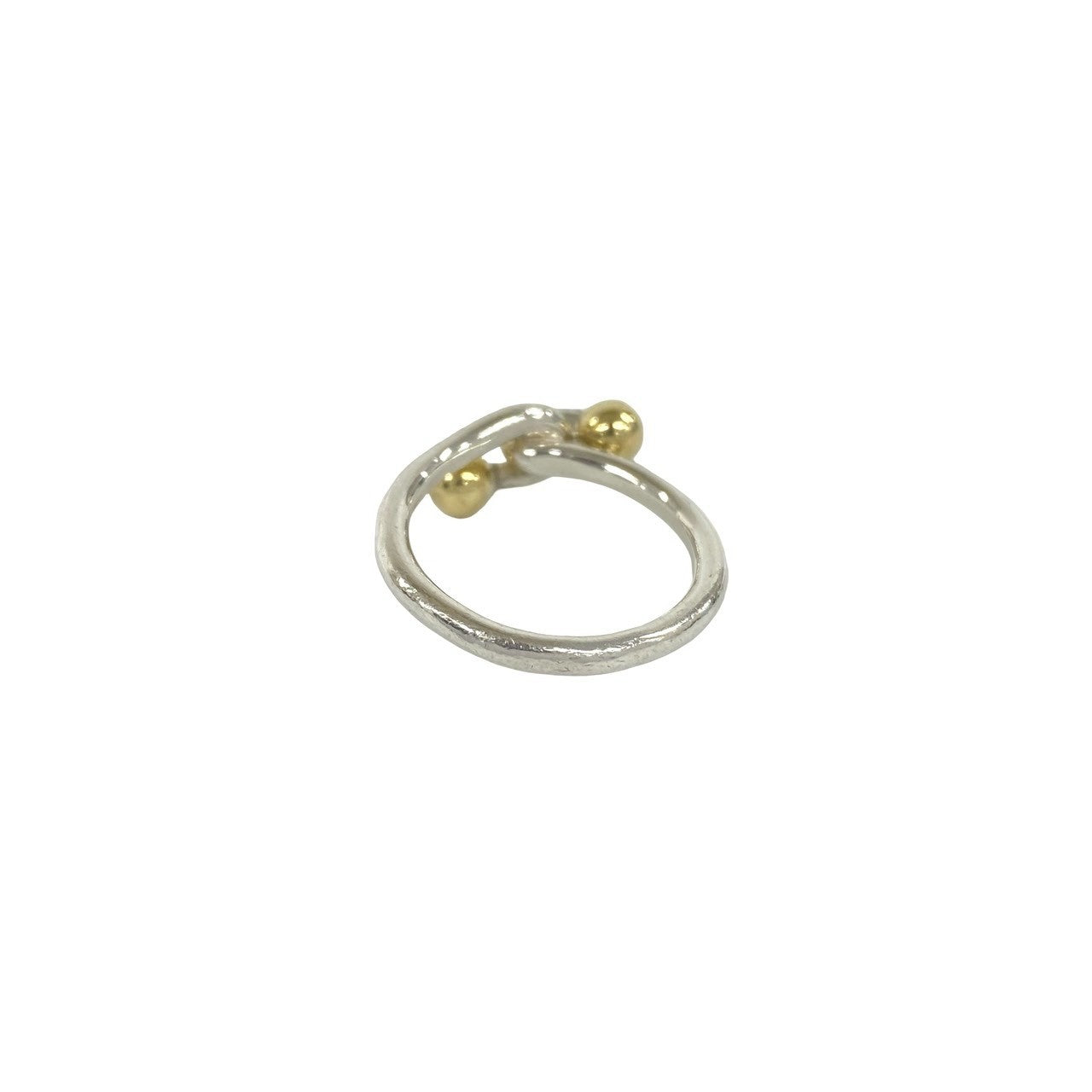 TIFFANY&Co. ティファニー (Vintage) ダブル フック&アイ リング 指輪 925 K18 750 YG 6