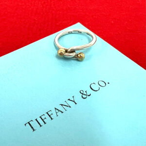 TIFFANY&Co. ティファニー (Vintage) フックアンドアイ リング 指輪 10号 925 K18 750YG