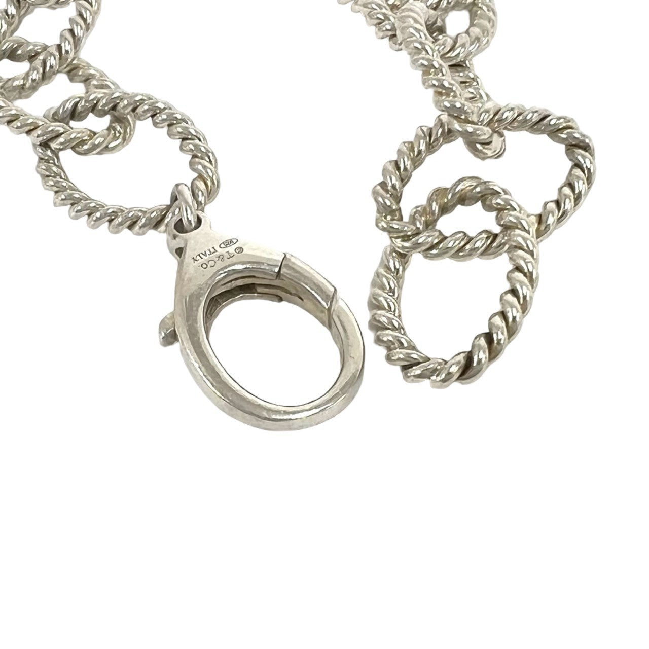 TIFFANY&Co. ティファニー (Vintage) オーバルリンク ツイスト ブレスレット 4