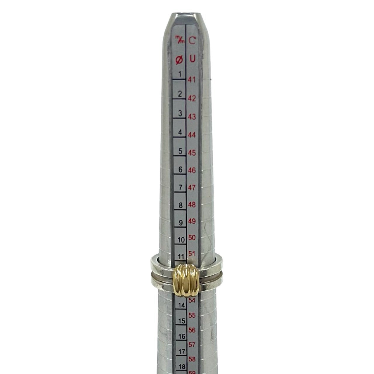 TIFFANY&Co. ティファニー (Vintage) グルーブド ウィズ リング 指輪 925 K18 750YG 12号 7