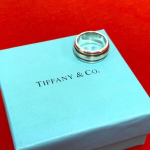 TIFFANY&Co. ティファニー (Vintage) グルーブド ダブルライン リング 指輪