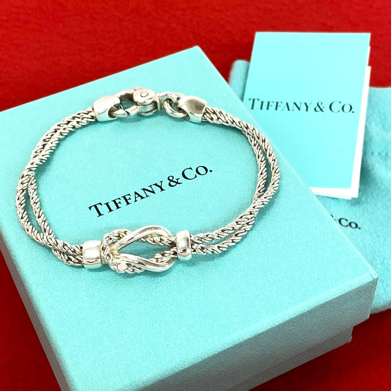 TIFFANY&Co. ティファニー (Vintage) ダブルロープ センターノット ブレスレット