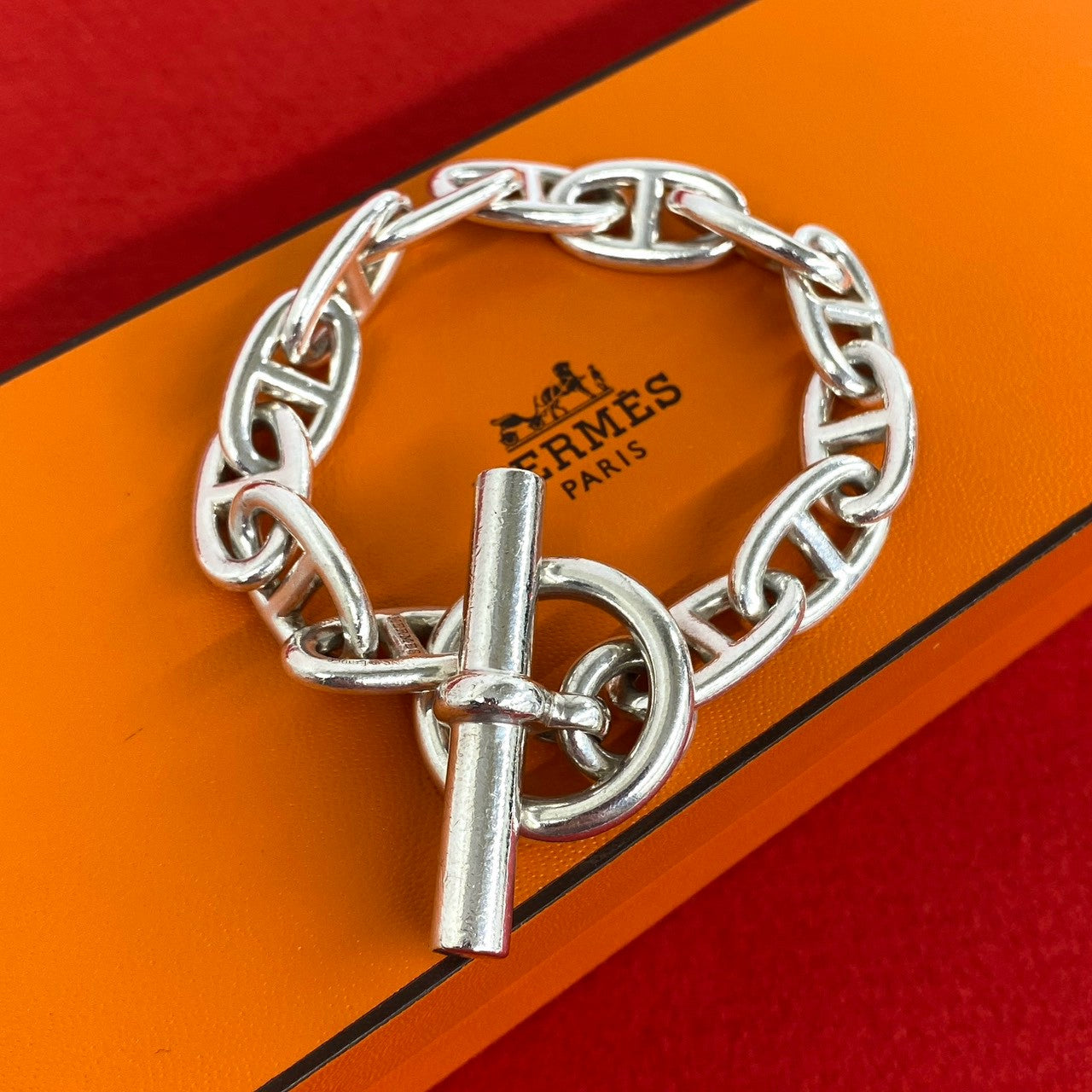 HERMES エルメス シェーヌダンクル GM 13コマ ブレスレット