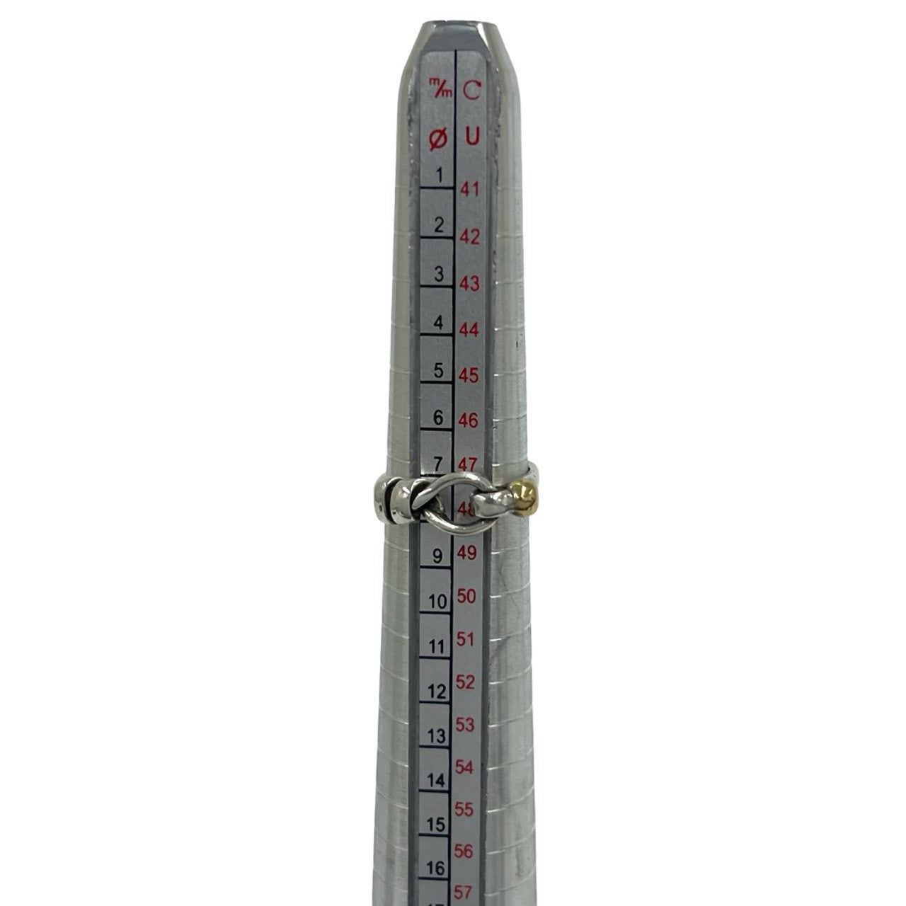 TIFFANY&Co. ティファニー (Vintage) フック&アイ リング 指輪 8号 925 K18 750YG 7