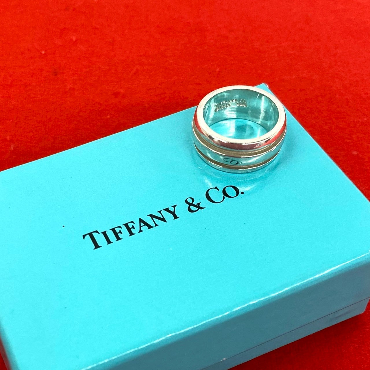 TIFFANY&Co. ティファニー グルーブド ダブルライン リング 指輪