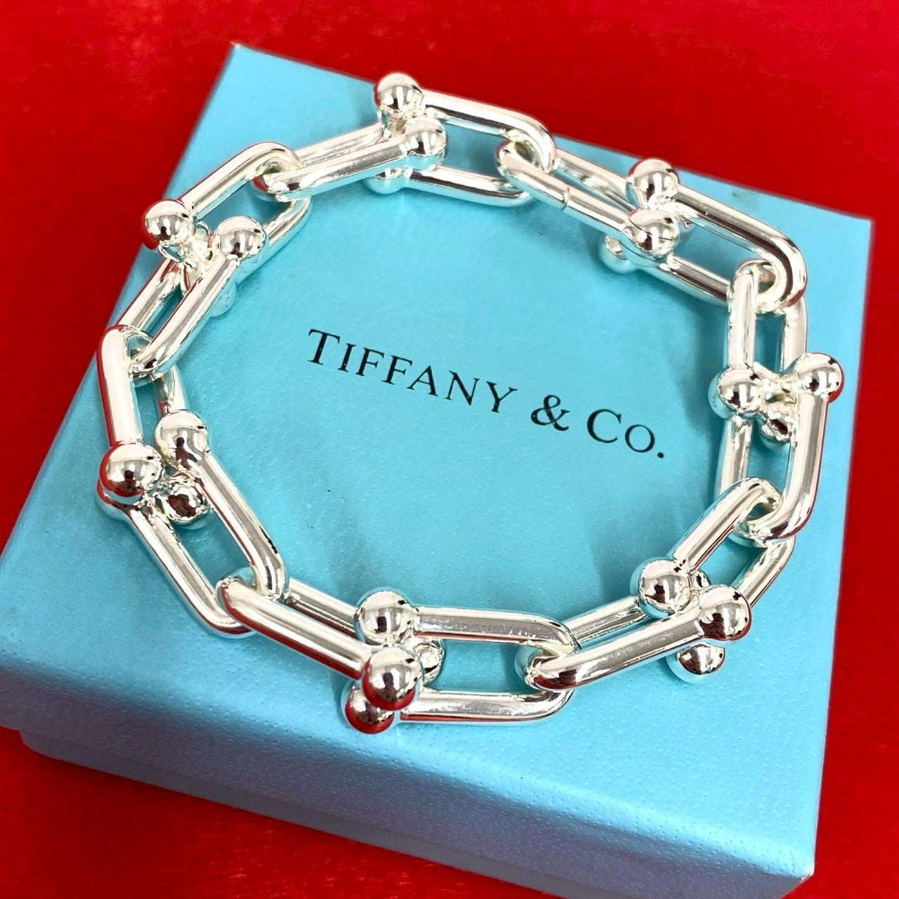 TIFFANY&Co. ティファニー ハードウェア ラージリンク ブレスレット