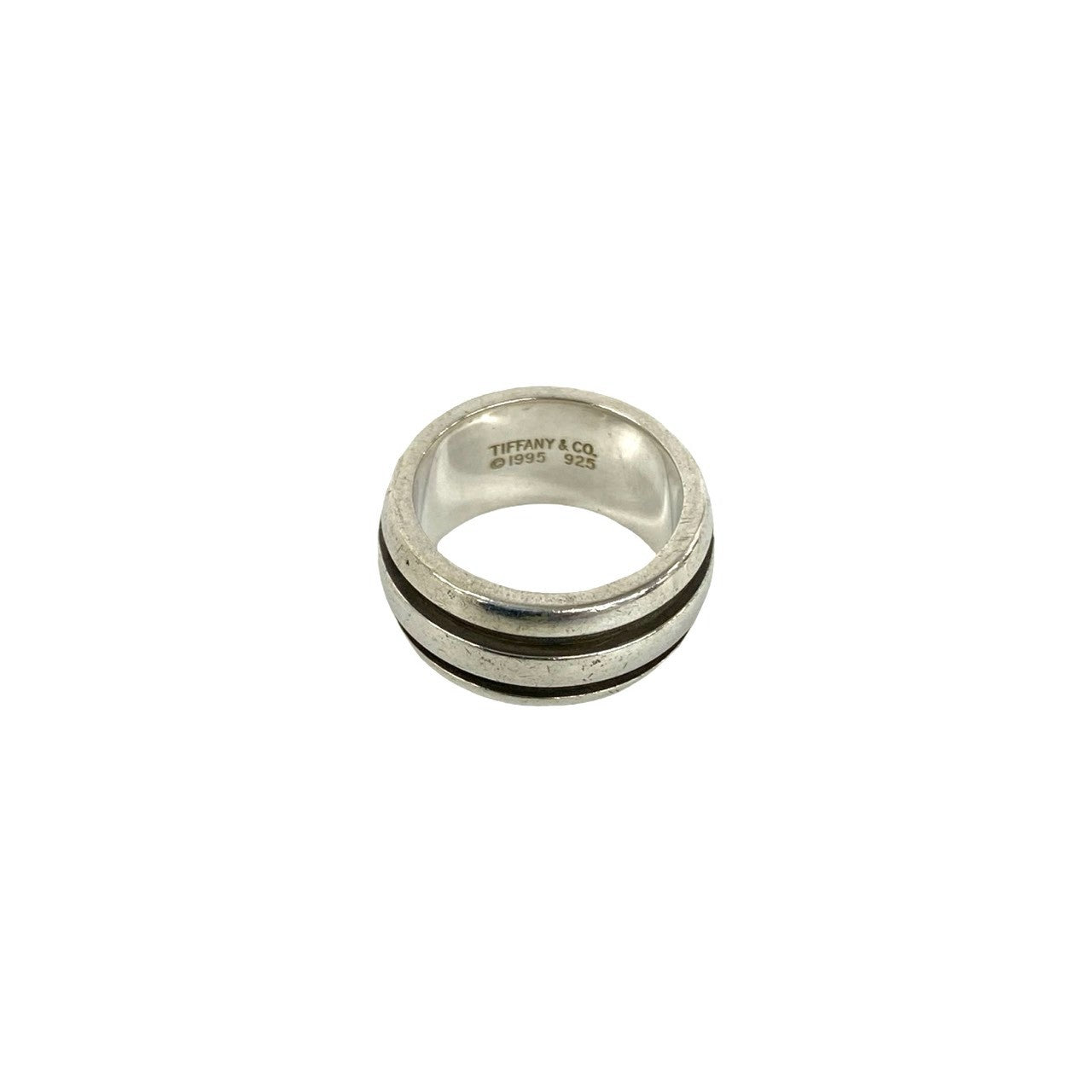 TIFFANY&Co. ティファニー (Vintage) グルーブド ダブルライン リング 指輪 7号 6