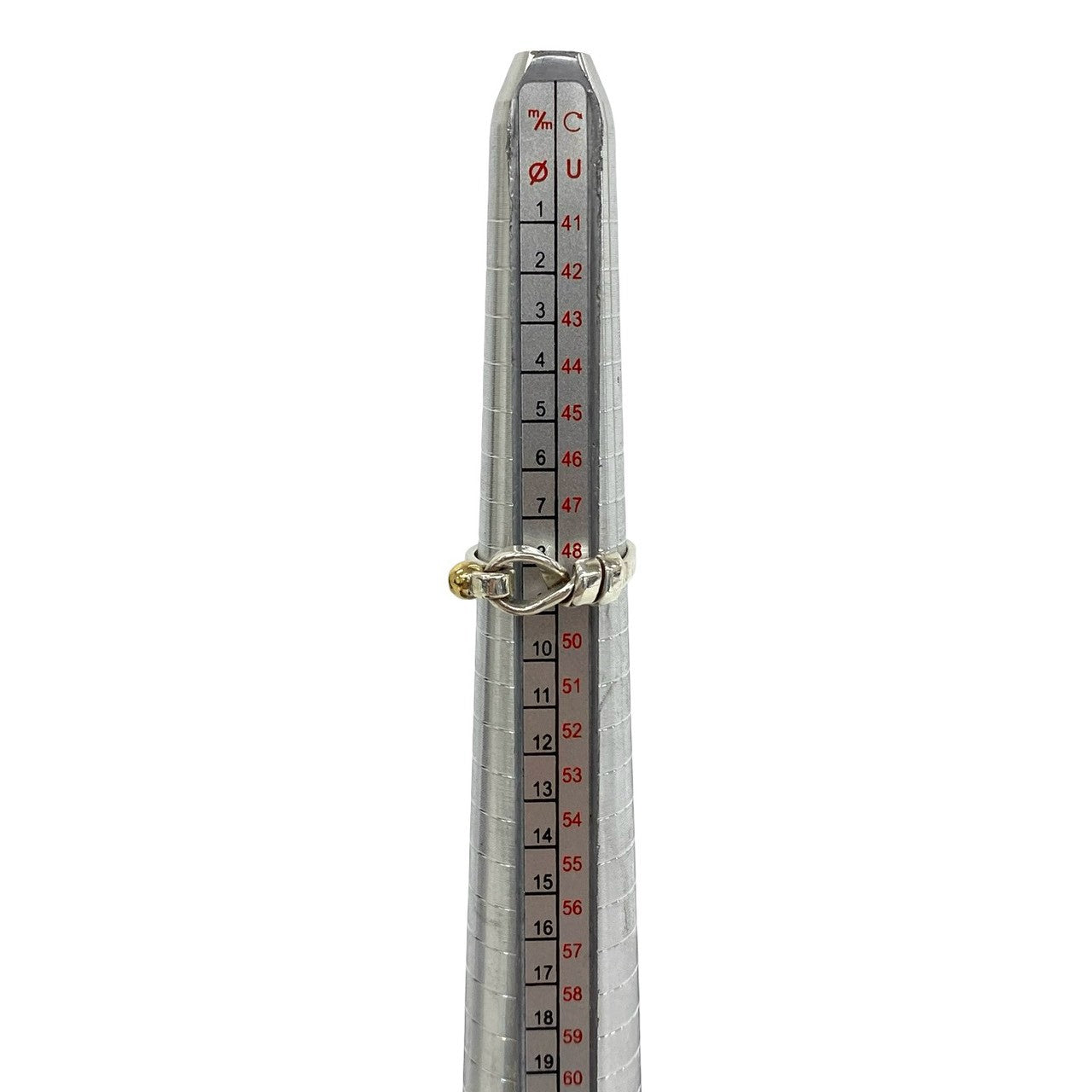 TIFFANY&Co. ティファニー (Vintage) フック&アイ リング 指輪 8号 925 K18 750YG 7