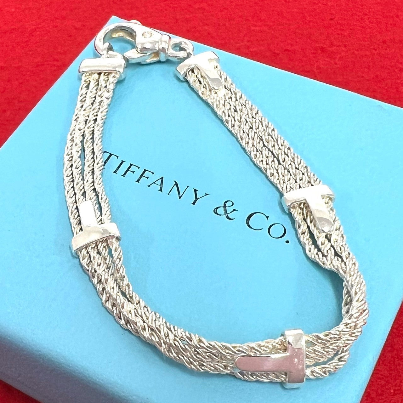 TIFFANY&Co. ティファニー (Vintage) Tロープ チェーン ブレスレット