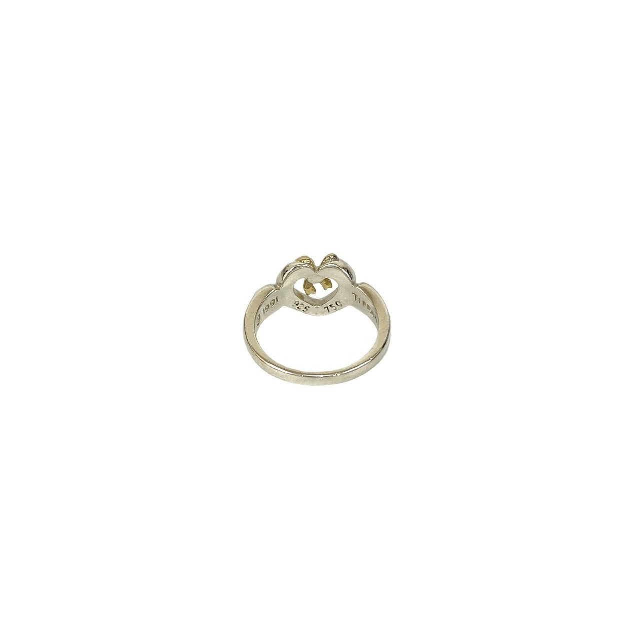TIFFANY&Co. ティファニー ハート リボン コンビ リング 指輪 6