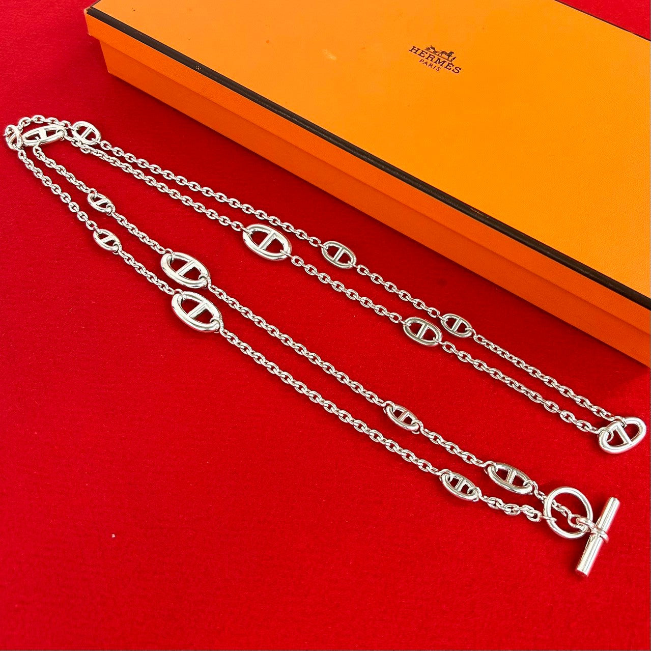 HERMES エルメス ファランドール ネックレス