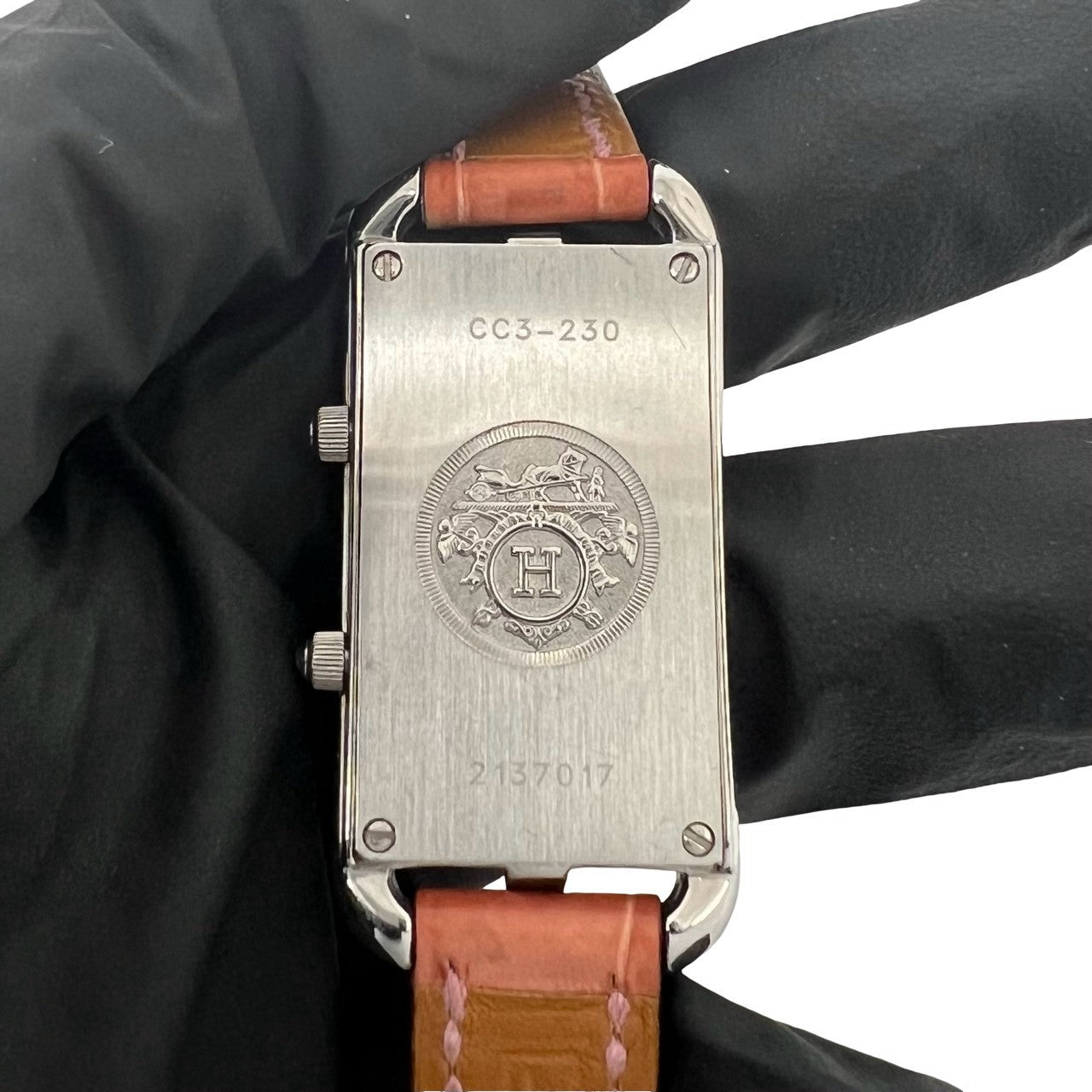 HERMES エルメス ケープコッド ドゥゾーン 腕時計 アリゲーター 6
