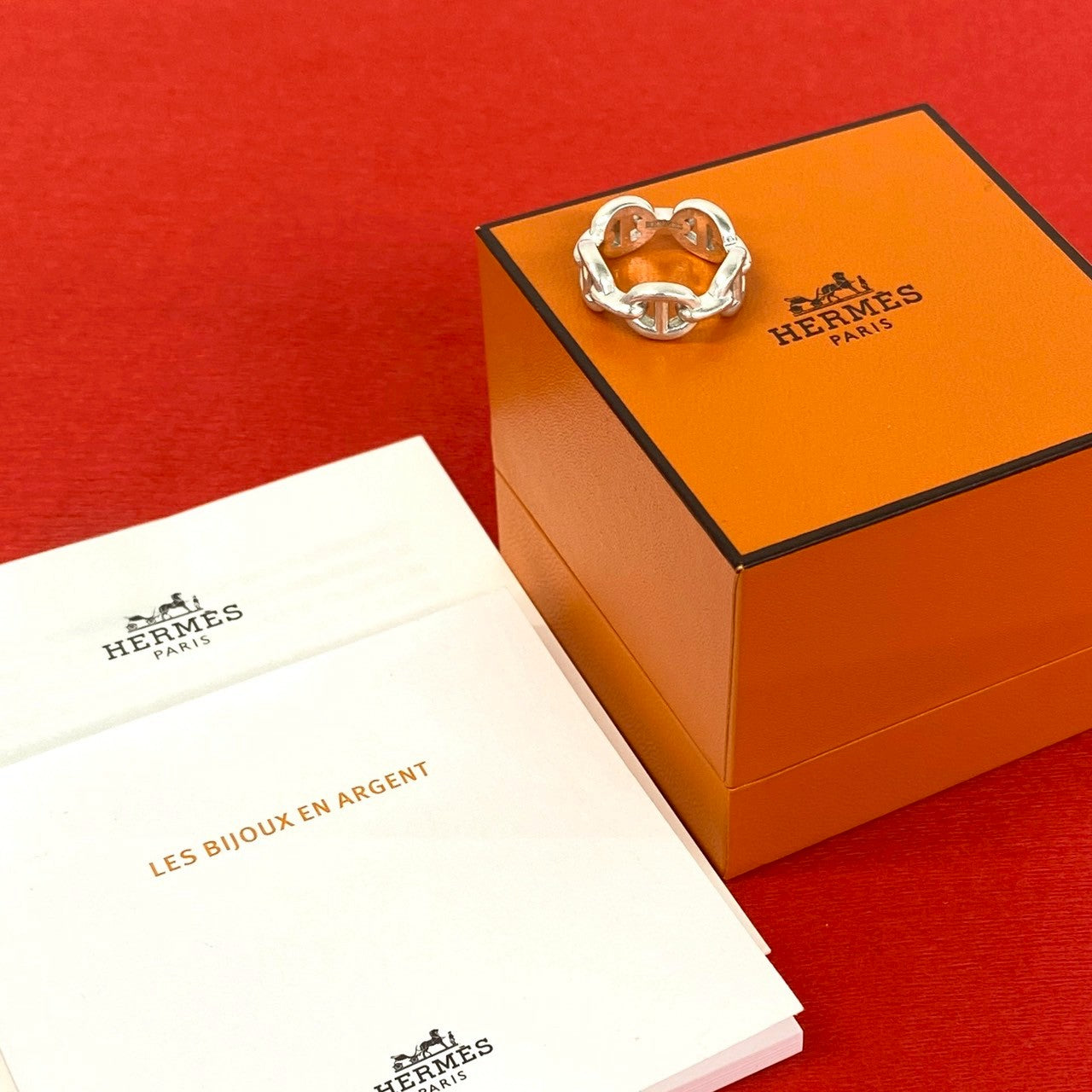HERMES エルメス シェーヌダンクル アンシェネ PM リング 指輪
