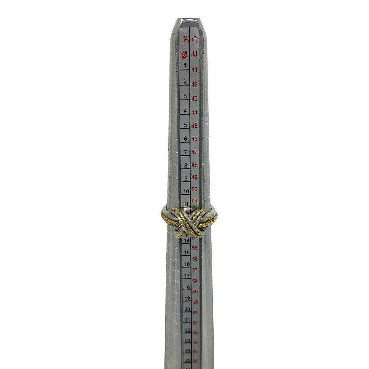 TIFFANY&Co. ティファニー (Vintage) シグネチャー クロス リング 指輪 13号 925 K18 750YG 7