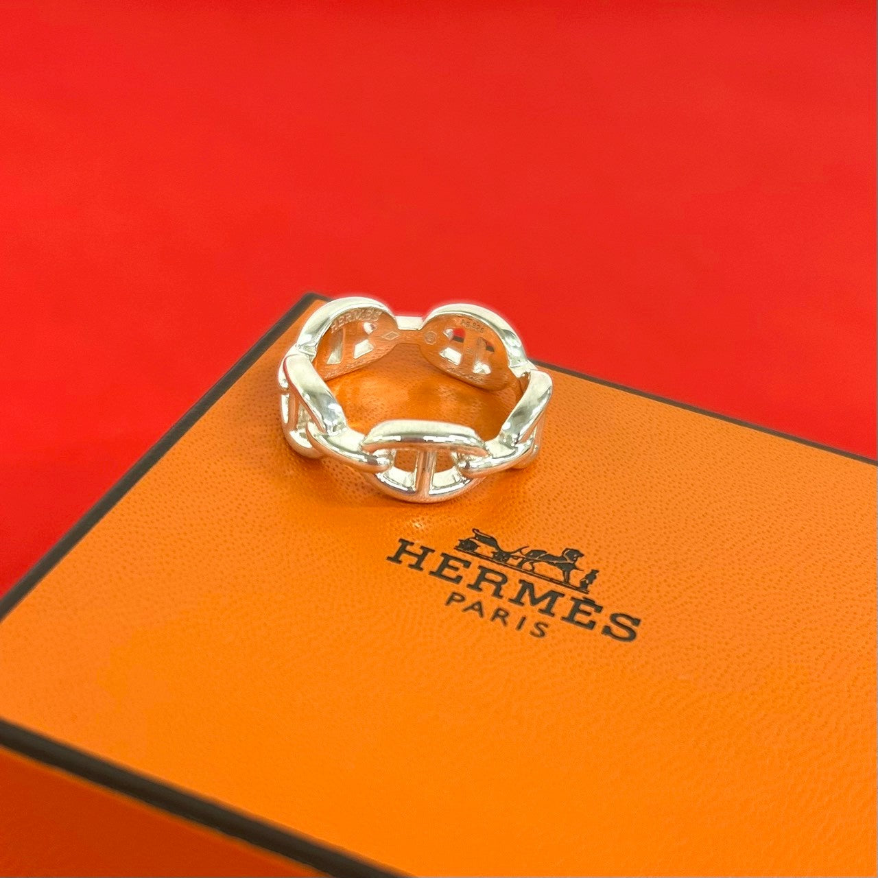HERMES エルメス アンシェネ リング 指輪